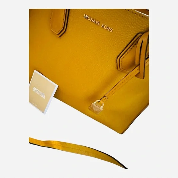 Michael Kors Mercer Leather Convertible/Handbag  Bag Lock &  Care Card NWOT - Picture 3 of 12